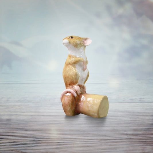 Richard Cooper The Cottage Studio Mouse on Champagne Cork by Keith Sherwin
