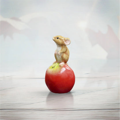 Richard Cooper The Cottage Studio Baby Mouse on Apple by Keith Sherwin