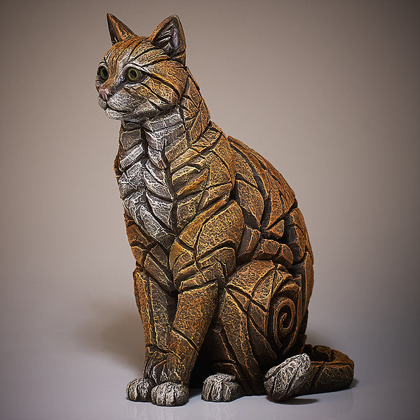 Edge Sculpture Cat Sitting - Ginger by Matt Buckley
