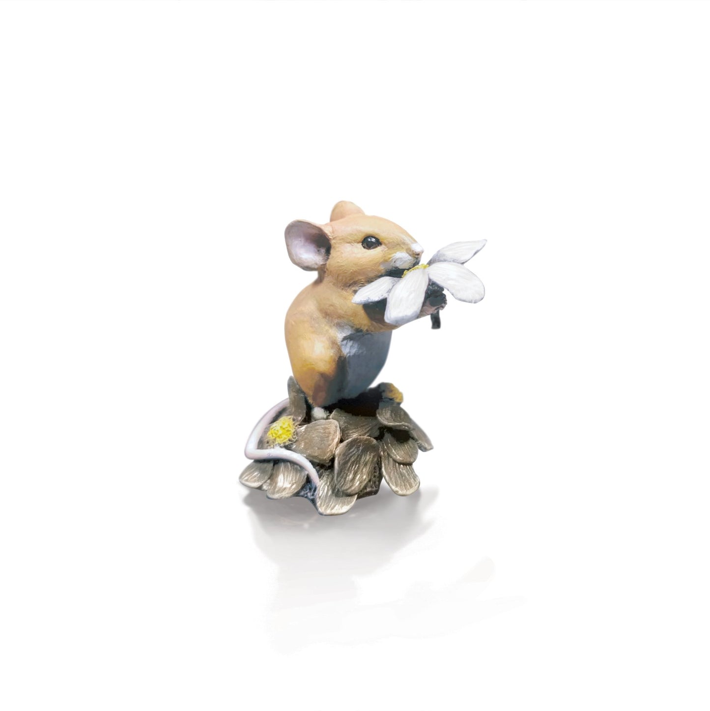 Mouse on Daisy Bronze Figurine by Michael Simpson (Richard Cooper Studio)