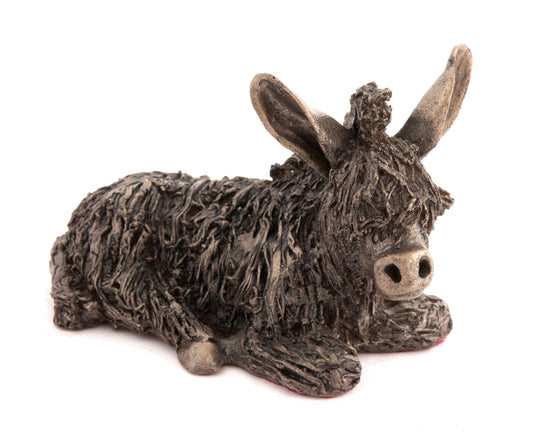 Baby Donkey Bronze Sculpture by Veronica Ballan (Frith Sculpture)