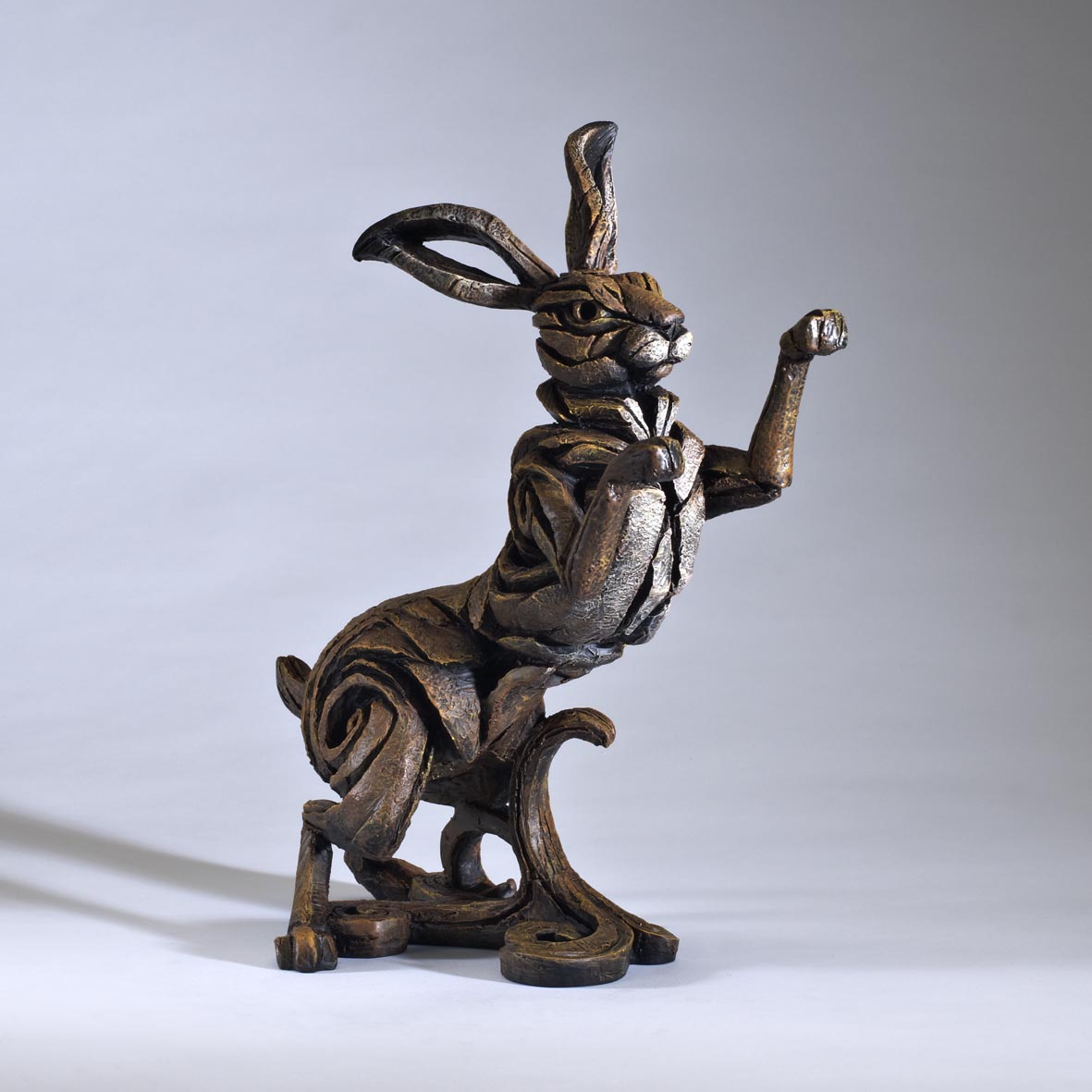 Edge Sculpture Hare - Brown by Matt Buckley