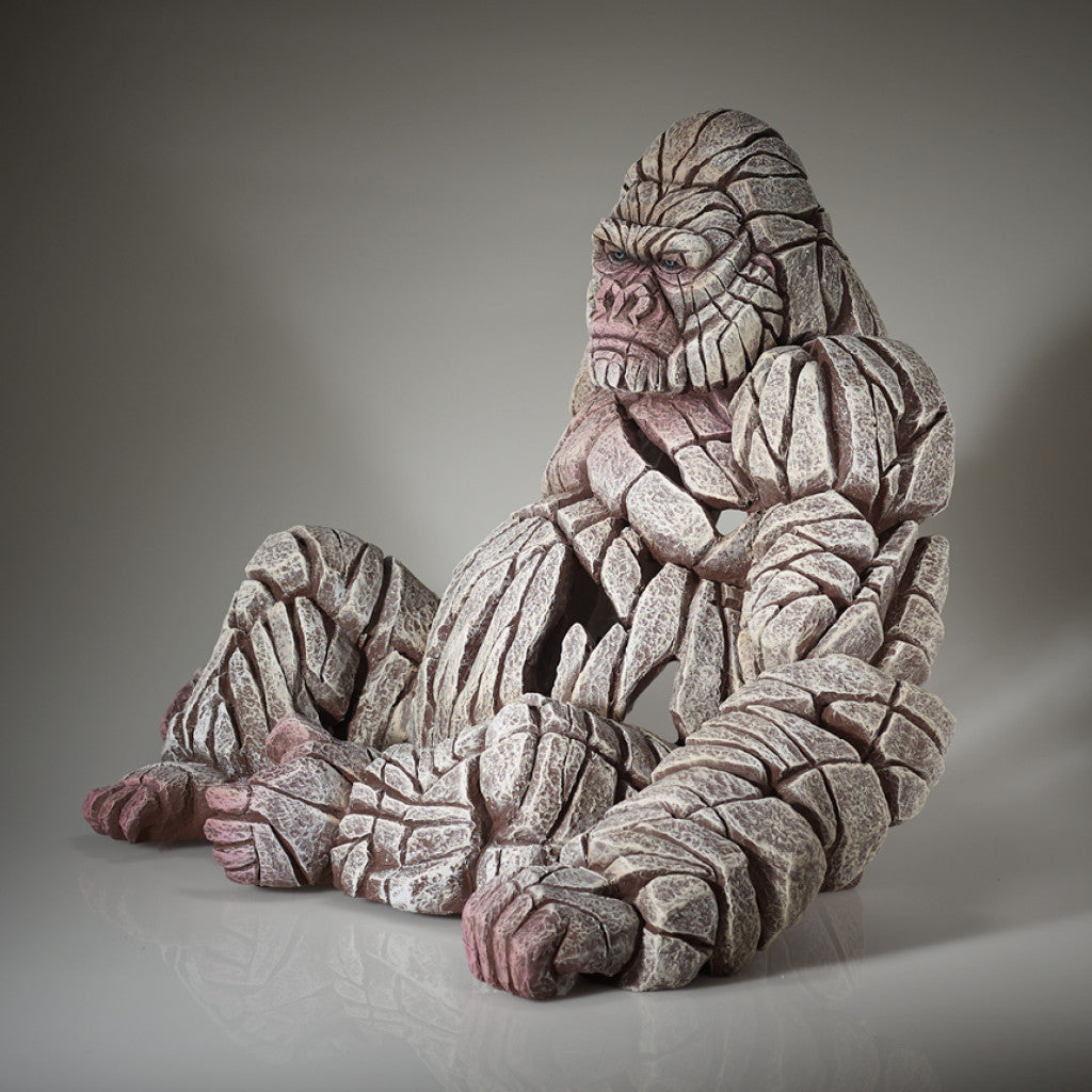 Edge Sculpture Gorilla (White) by Matt Buckley