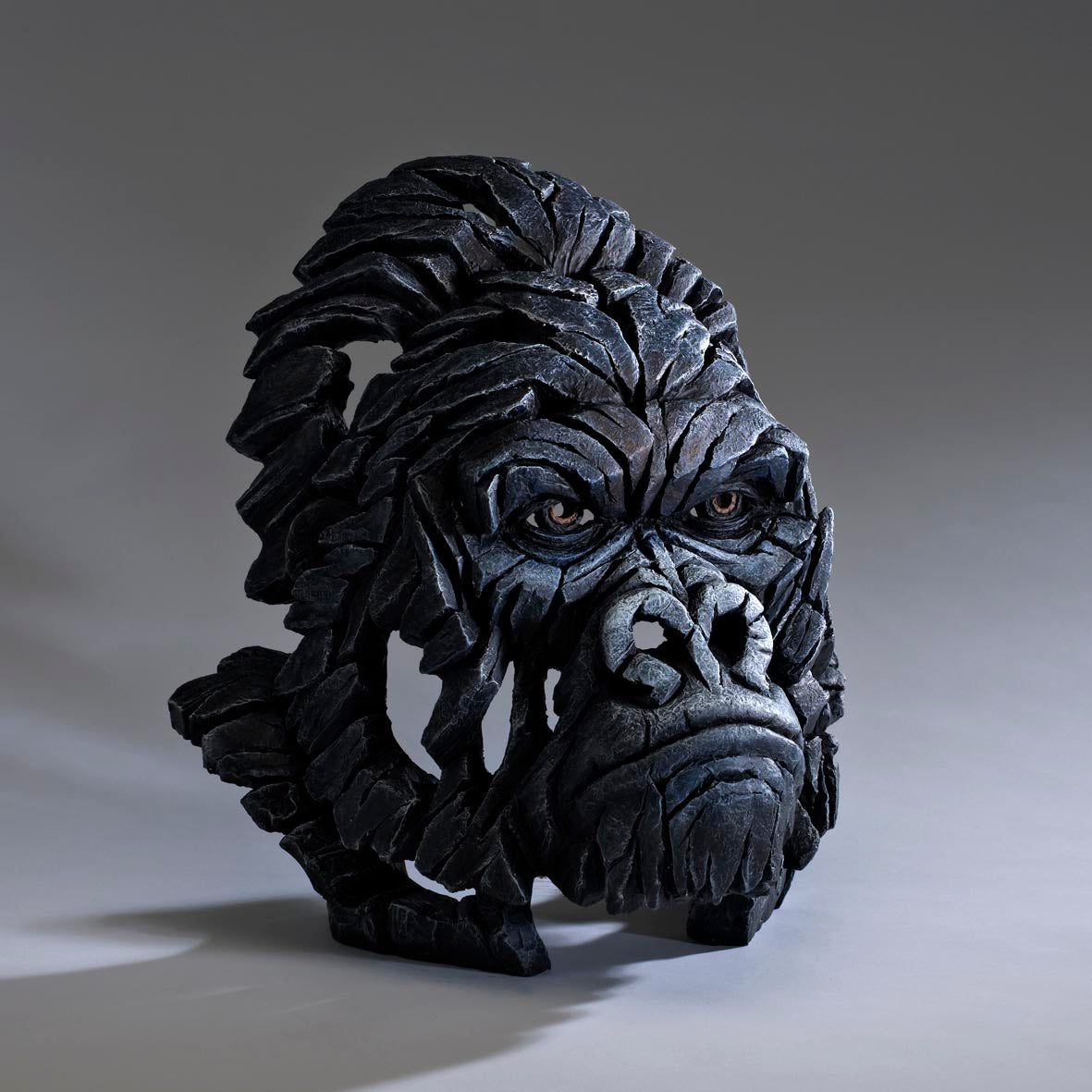 Edge Sculpture Gorilla Bust by Matt Buckley