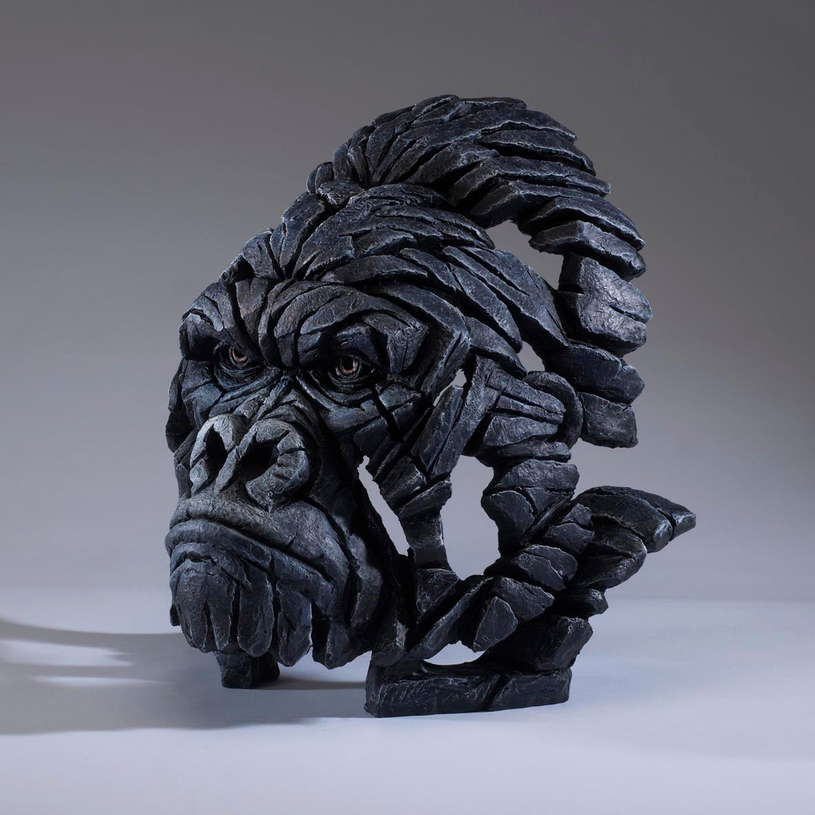 Edge Sculpture Gorilla Bust by Matt Buckley