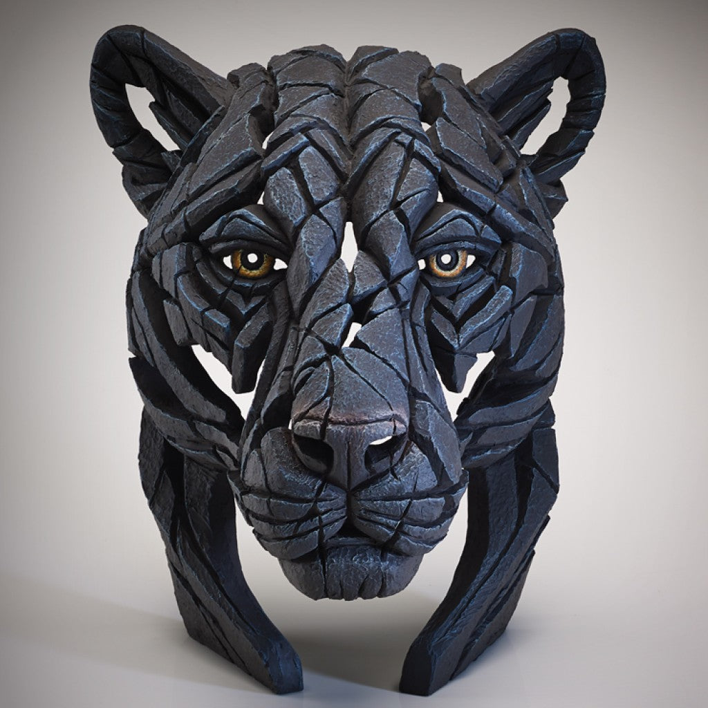 Edge Sculpture Panther Bust by Matt Buckley