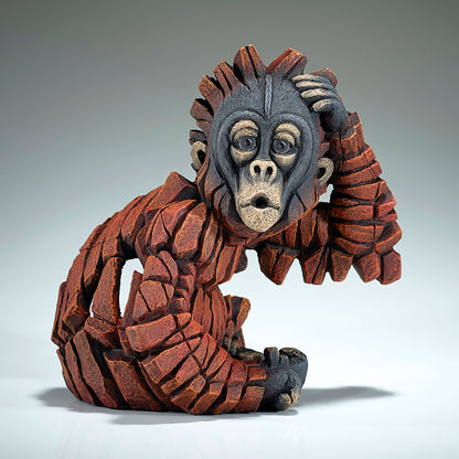 Edge Sculpture Orangutan Family by Matt Buckley