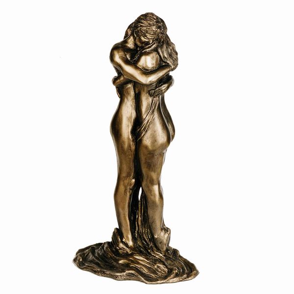 The Embrace Romantic Bronze Nude Figurine by Bryan Collins (Frith Sculpture)