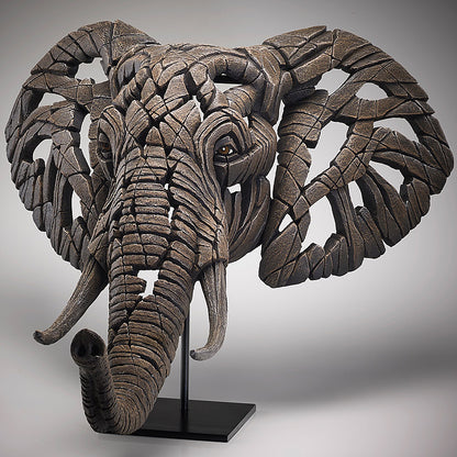 Edge Sculpture African Elephant Bust by Matt Buckley