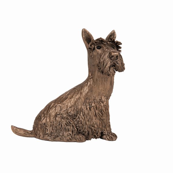 Fraser Scottie Dog Bronze Dog Figurine by Veronica Ballan (Frith Sculpture)