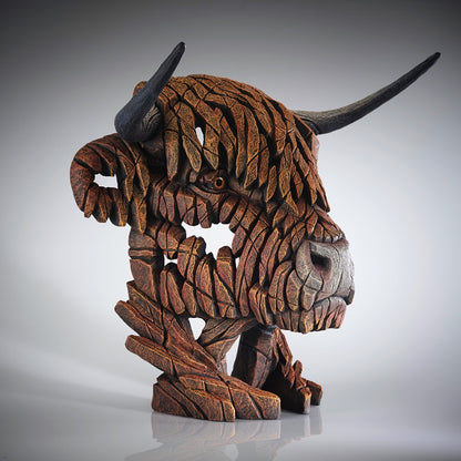 Edge Sculpture Highland Cow Bust by Matt Buckley