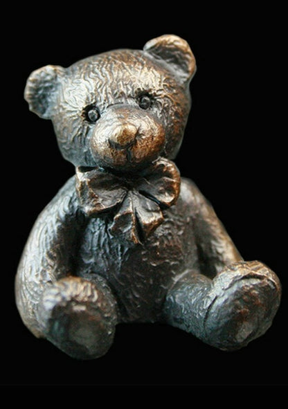 Hugo Bronze Teddy Bear Figurine by Michael Simpson (Richard Cooper Bronze)