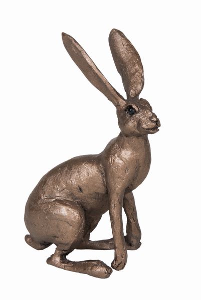 Jan Sitting Hare Bronze Figurine by Thomas Meadows (Frith MINIMA)