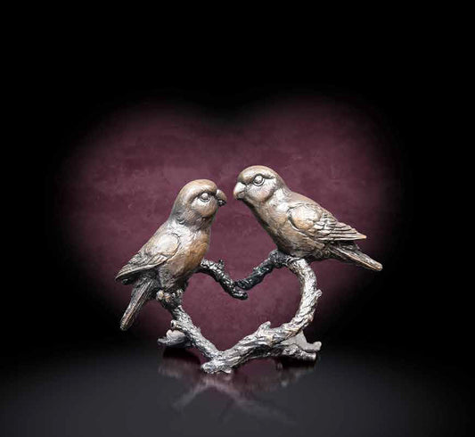 Lovebirds Bronze Figurine by Keith Sherwin (Limited Edition)