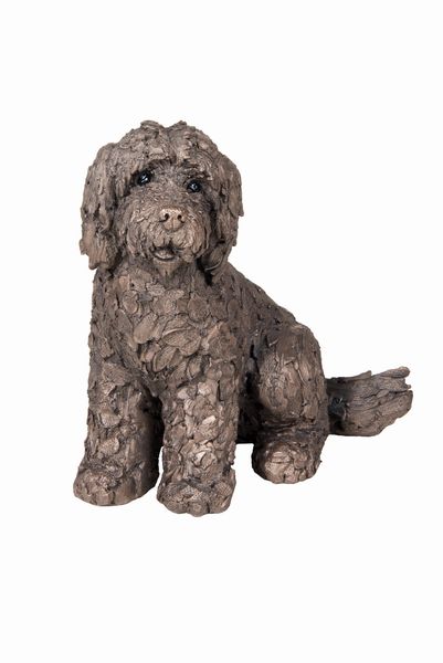 Lucy Cockapoo Bronze Dog Figurine by Adrian Tinsley (Frith Sculpture)
