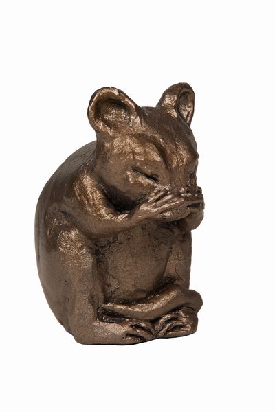 Mortimer Mouse Washing Bronze Figurine by Thomas Meadows (Frith Sculpture)
