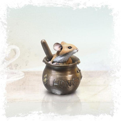 Mouse in Honeypot Bronze Figurine by Michael Simpson (Richard Cooper Studio )