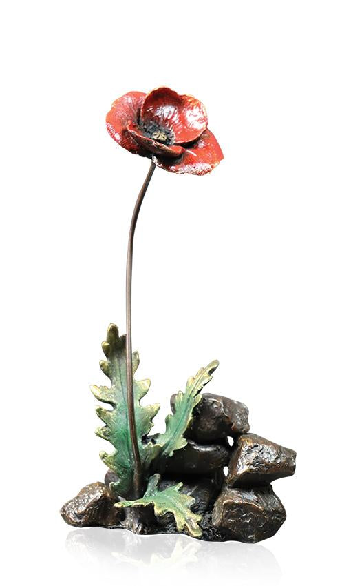 Personalised Poppy Bronze Sculpture by Michael Simpson (Limited Edition)