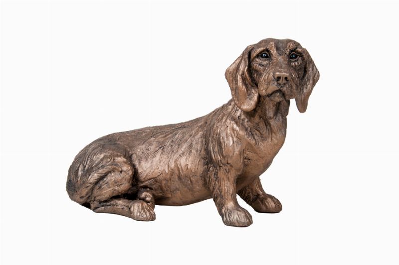 Rudi Dachshund Bronze Dog Figurine by Harriet Dunn (Frith Sculpture)