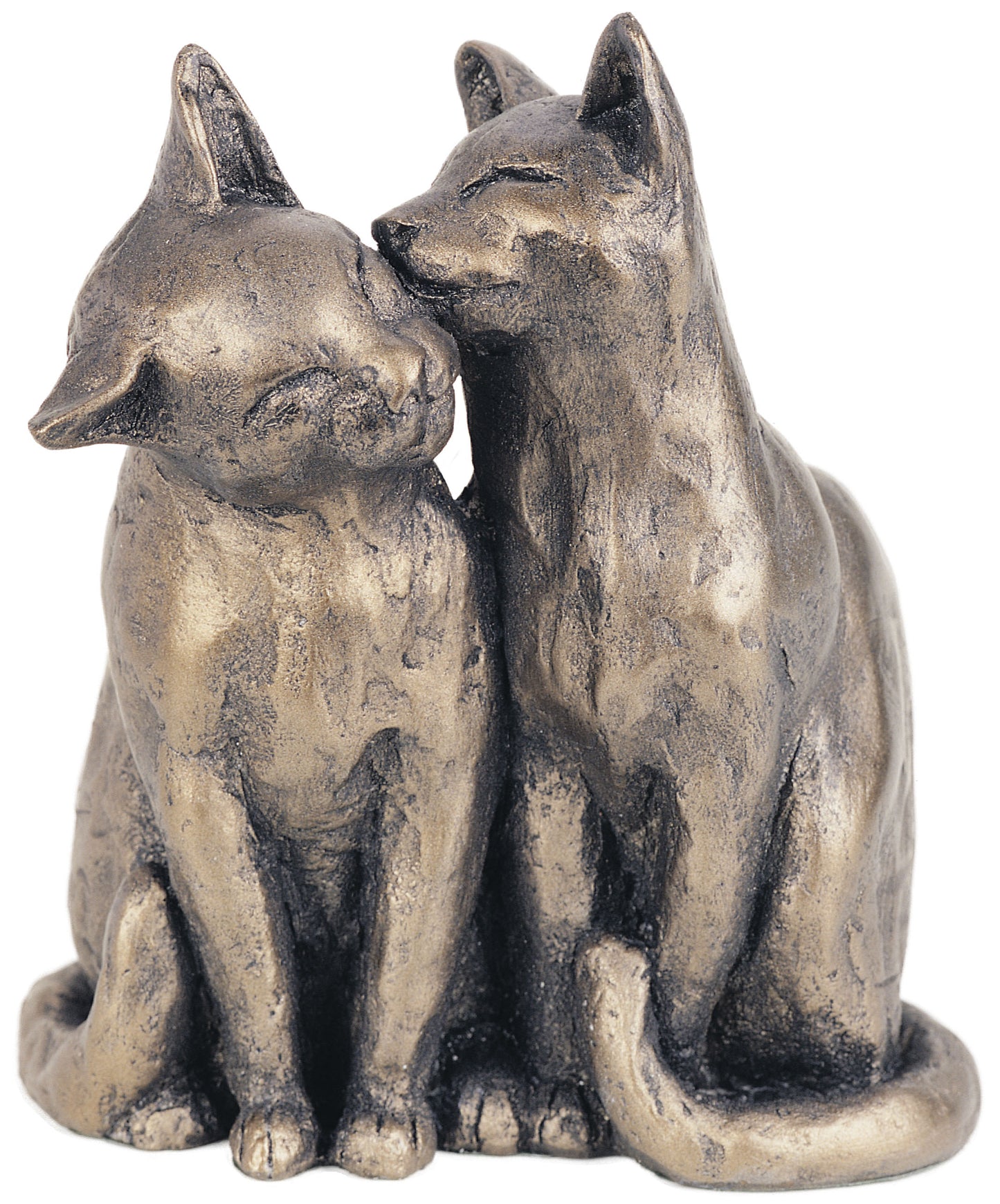 Yum Yum and Friend Bronze Cats Figurine by Paul Jenkins (Frith Sculpture)