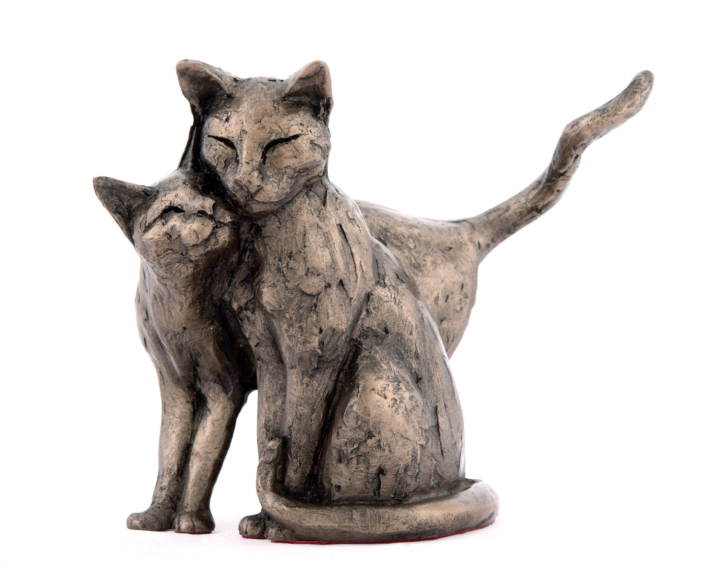 Making Friends Bronze Cat Figurine by Paul Jenkins (Frith Sculpture)