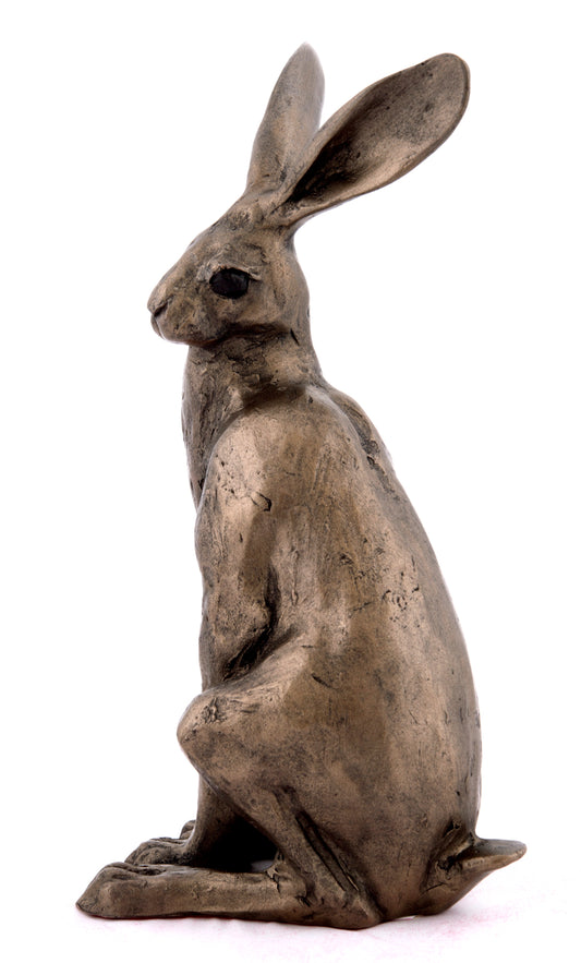 Hugo Hare Bronze Hare Figurine by Paul Jenkins (Frith Sculpture)