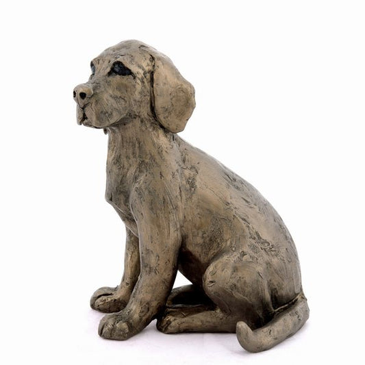 Toto Labrador Puppy Bronze Dog Figurine by Paul Jenkins (Frith Sculpture)