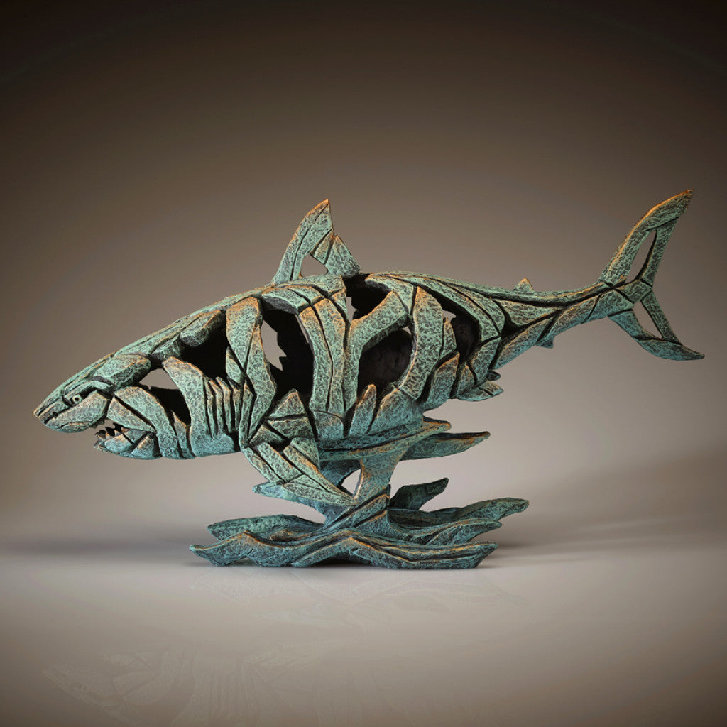 Edge Sculpture Shark - Verdis Gris by Matt Buckley