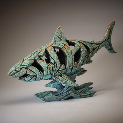 Edge Sculpture Shark - Verdis Gris by Matt Buckley