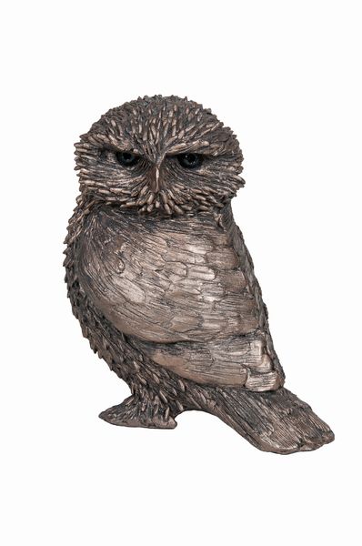 Olly Little Owl Bronze Figurine by Thomas Meadows (Frith Sculpture)