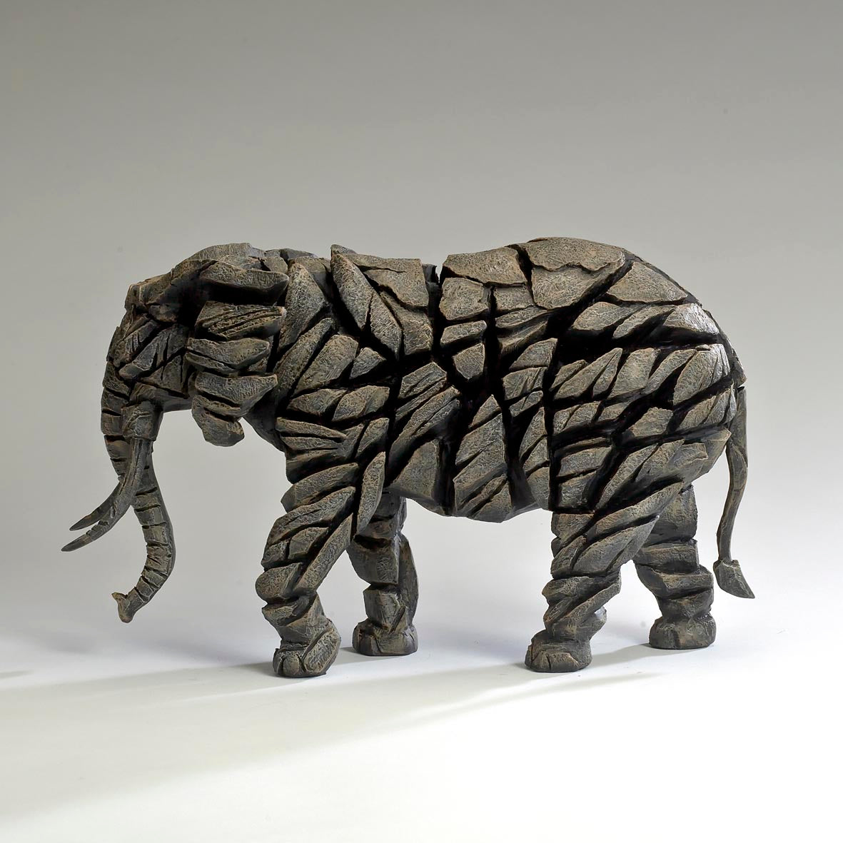 Edge Sculpture Elephant - Mocha by Matt Buckley