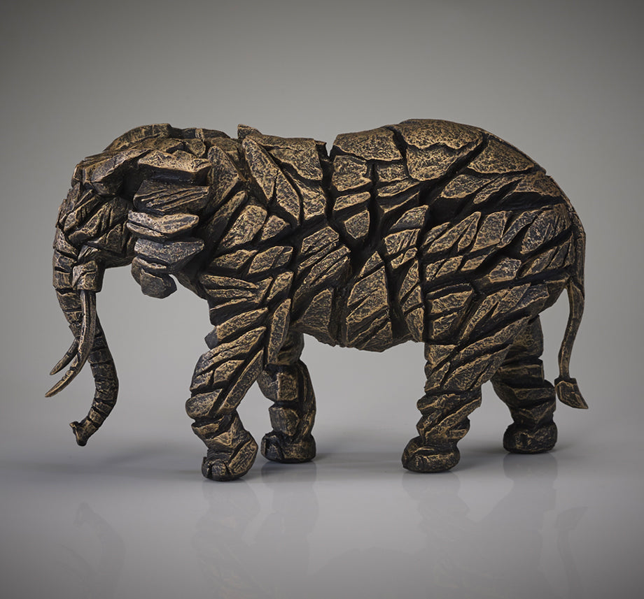 Edge Sculpture Elephant - Mocha by Matt Buckley