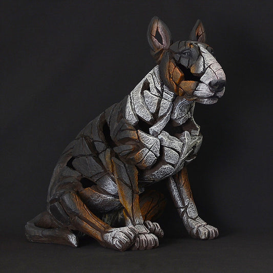 Edge Sculpture Bull Terrier - Tri Colour by Matt Buckley