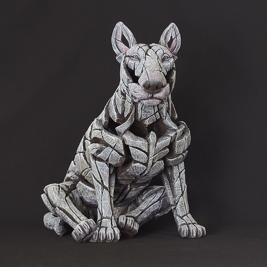 Edge Sculpture Bull Terrier - White by Matt Buckley