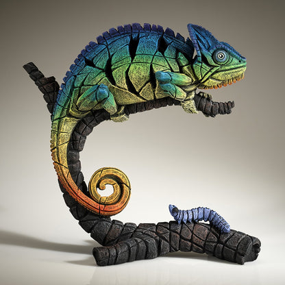 Edge Sculpture Chameleon (Rainbow Blue) by Matt Buckley