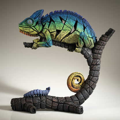 Edge Sculpture Chameleon (Rainbow Blue) by Matt Buckley