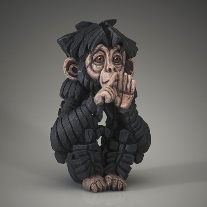 Edge Sculpture Baby Chimpanzee 'Speak no Evil' by Matt Buckley