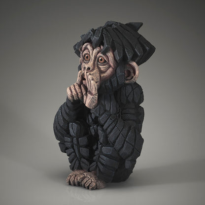 Edge Sculpture Baby Chimpanzee Speak no Evil by Matt Buckley