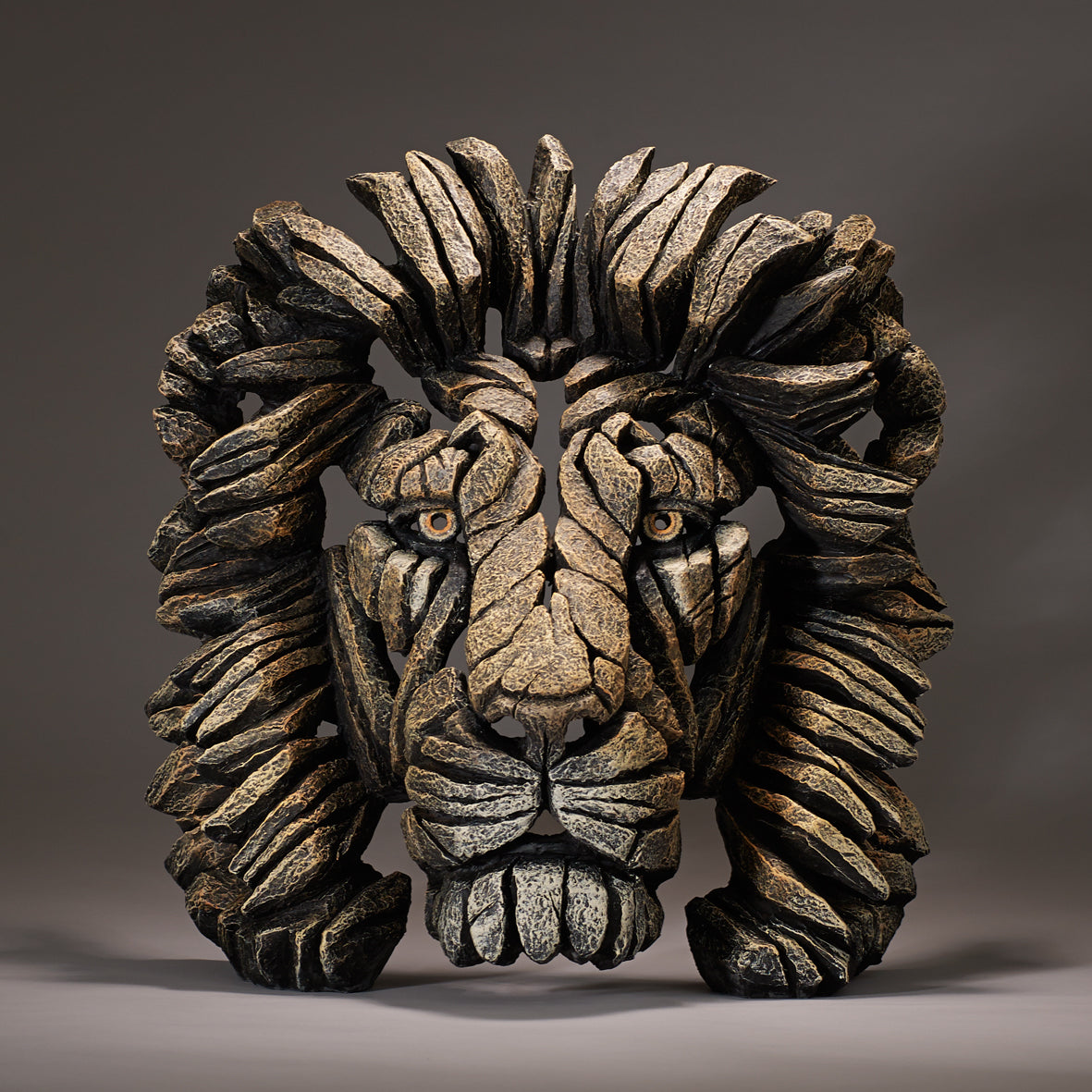 Edge Sculpture Lion Bust Savannah