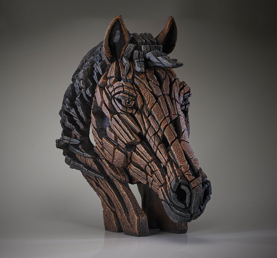 Edge Sculpture Horse Bust Bay by Matt Buckley