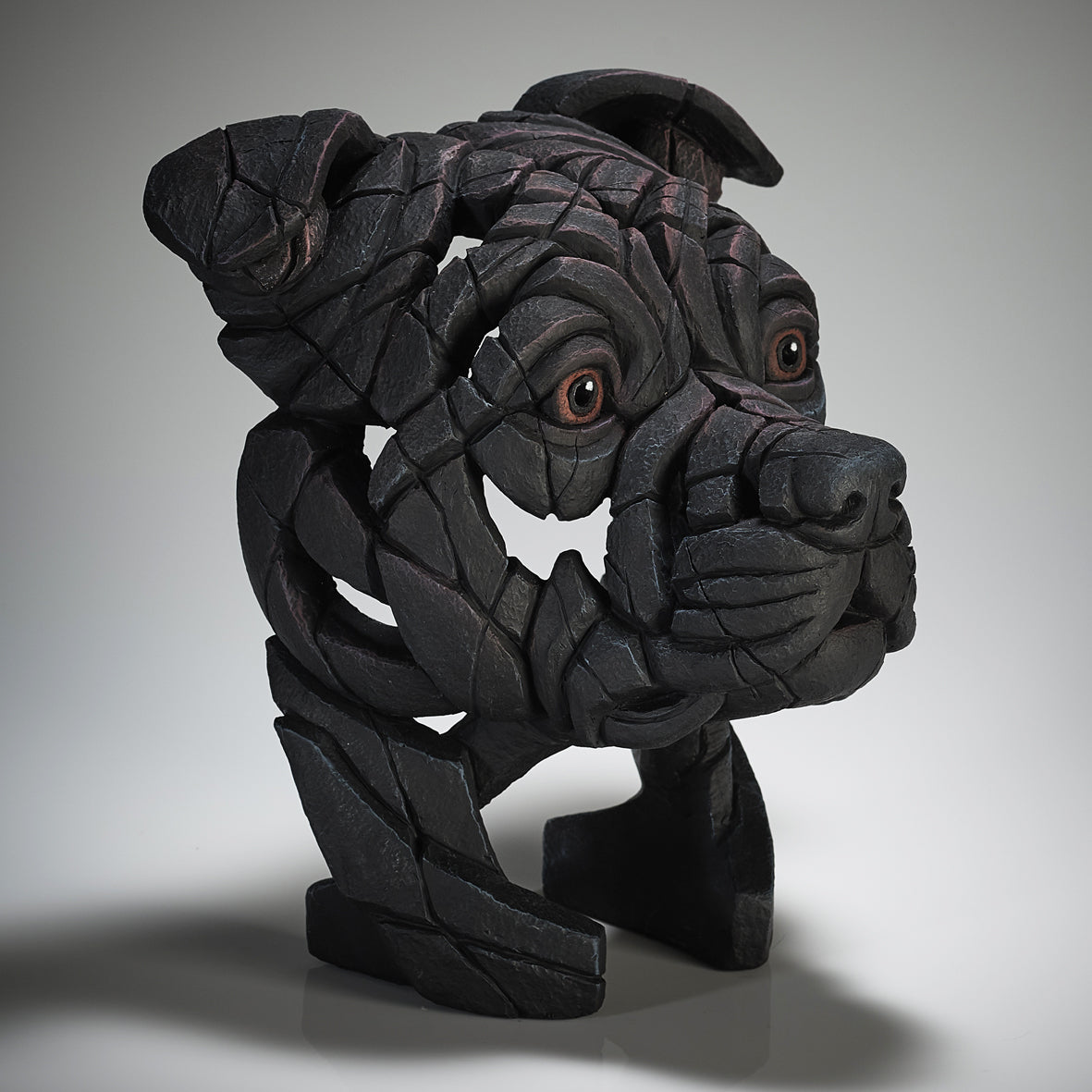Edge Sculpture Staffordshire Bull Terrier - Black by Matt Buckley