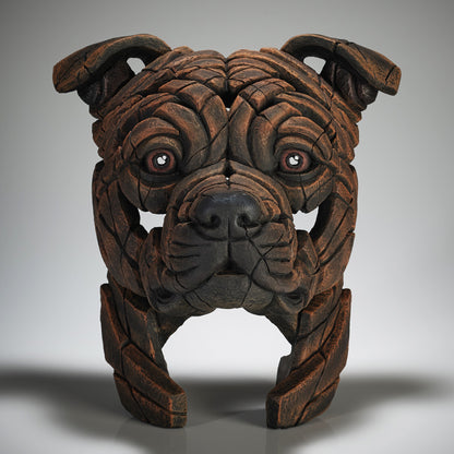 Edge Sculpture Staffordshire Bull Terrier - Brindle by Matt Buckley