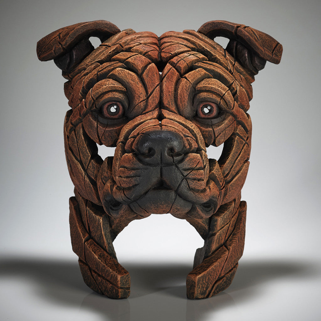 Edge Sculpture Staffordshire Bull Terrier - Red by Matt Buckley
