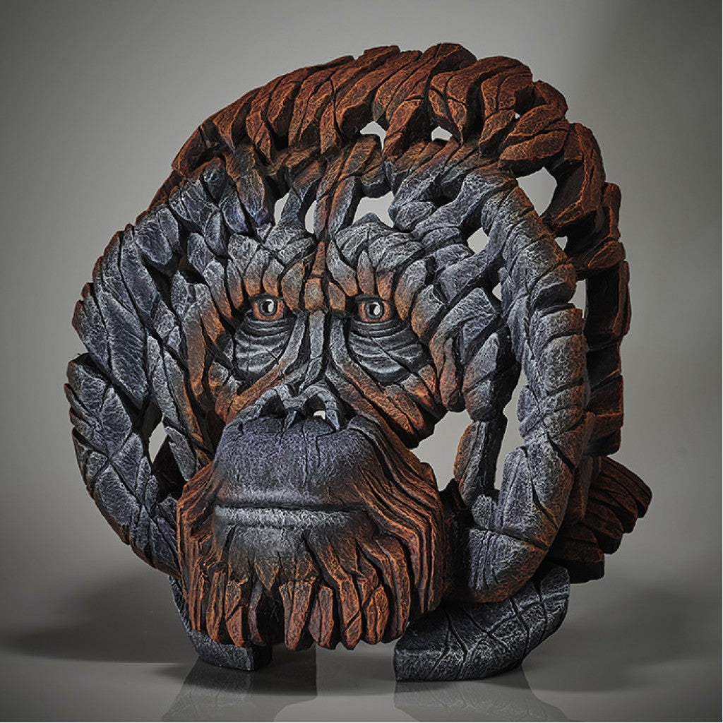Edge Sculpture Orangutan Bust by Matt Buckley