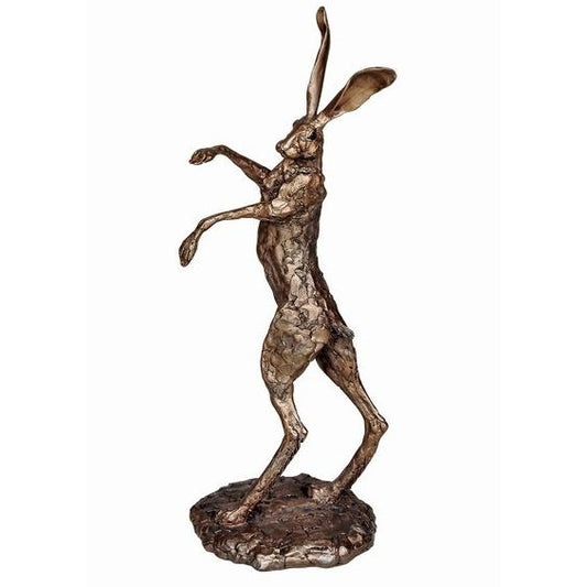 Hyacinth Dancing Hare Bronze Hare Figurine by Paul Jenkins (Frith Sculpture)