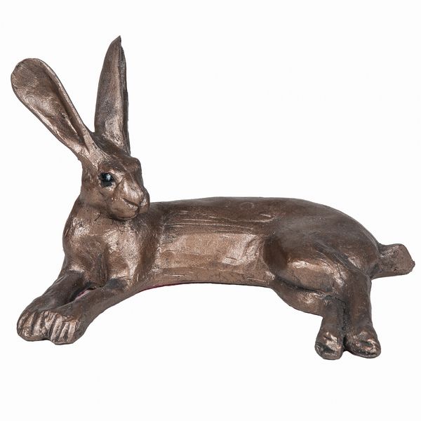 Honey Hare Bronze Hare Figurine by Paul Jenkins (Frith Sculpture)