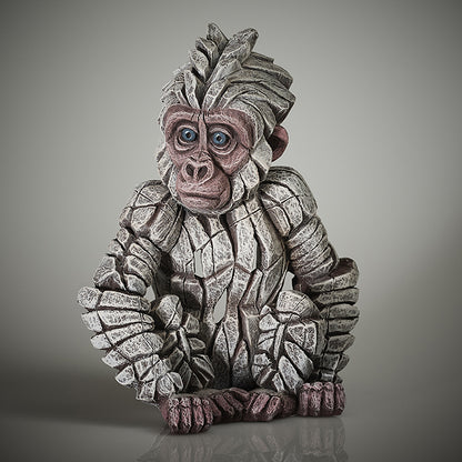Edge Sculpture Baby Gorilla Snowflake by Matt Buckley