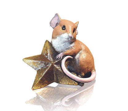Little Star Bronze Mouse Figurine by Michael Simpson (Richard Cooper Studio)