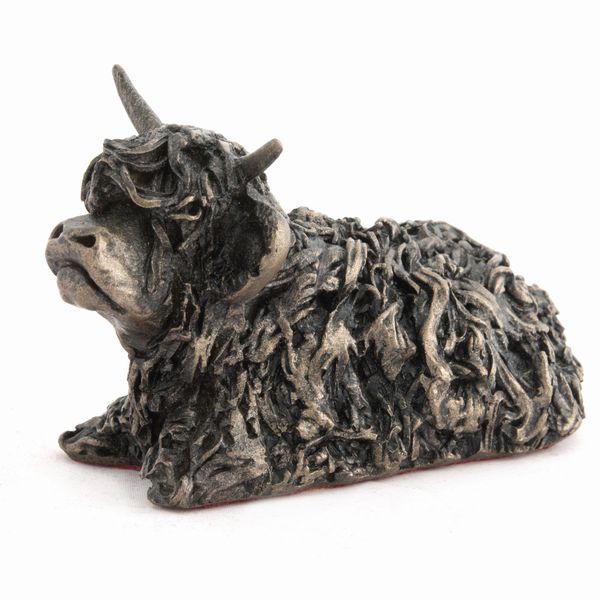 Highland Calf Bronze Sculpture by Veronica Ballan (Frith Sculpture)